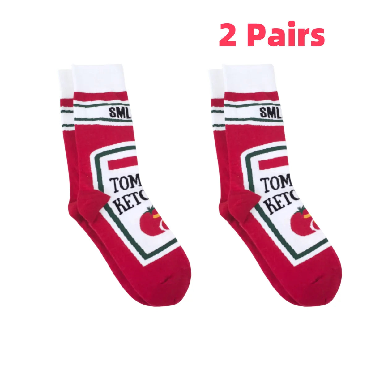Ketchup Bottle Funny Socks