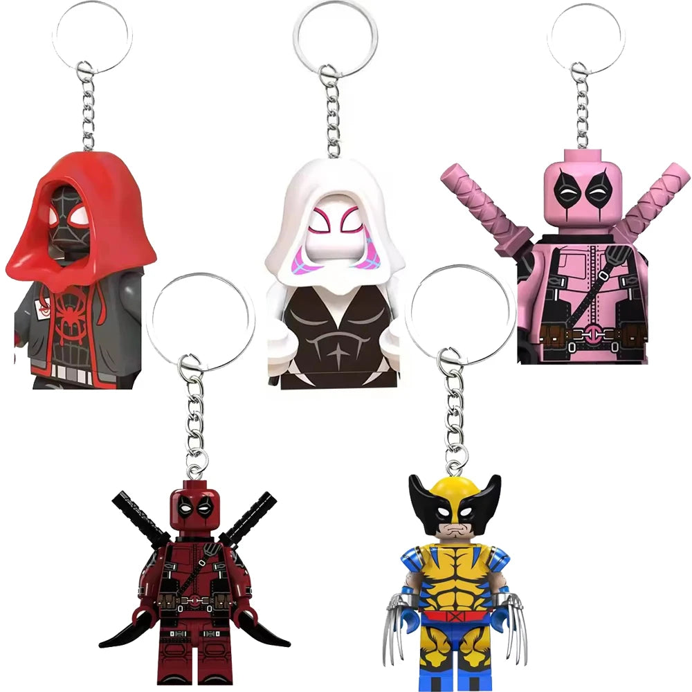 Mini Block Hero Keychains