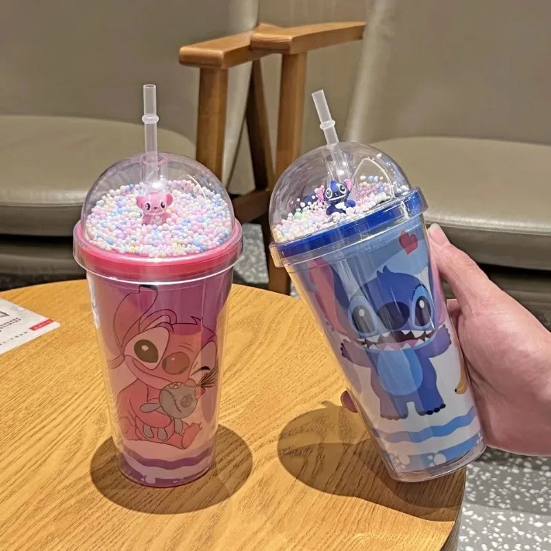 Stitch & Angel Bubble Dome Tumbler