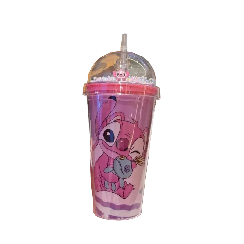 Stitch & Angel Bubble Dome Tumbler