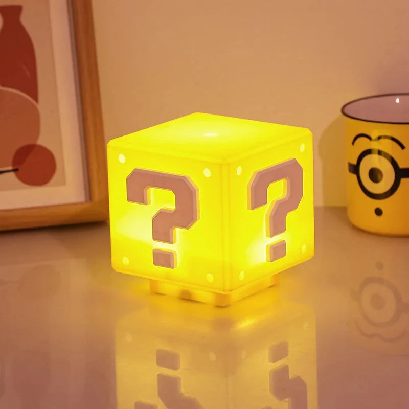 Mario Question Block Lamp The Perfect Light for Retro Game Fans