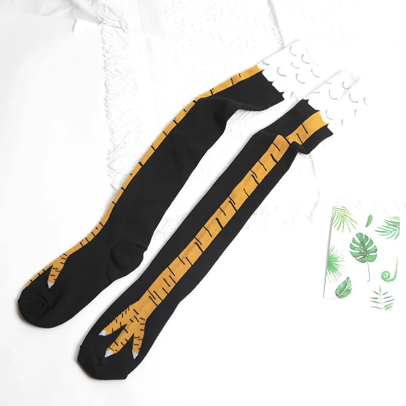 Funny Over the Knee Chicken Leg Socks