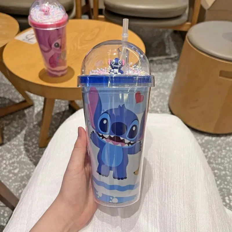 Stitch & Angel Bubble Dome Tumbler